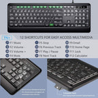 Large Print LED Backlit USB Wired Keyboard