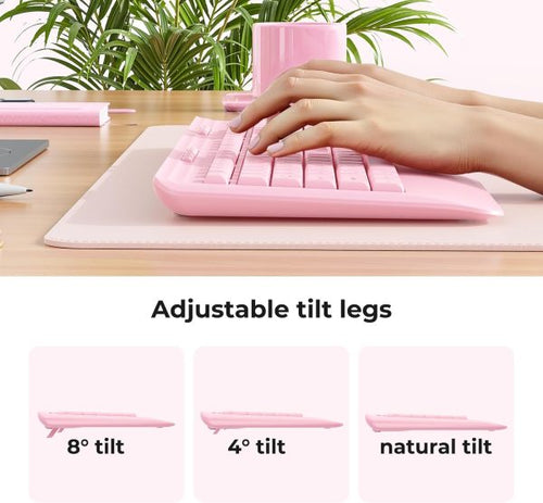 Silent Wireless Keyboard and Mouse Combo
