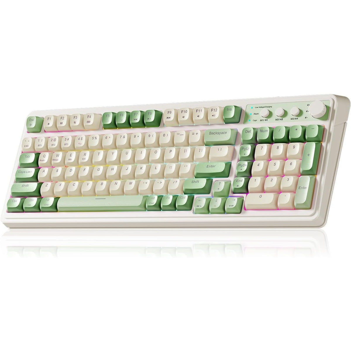 Tri-Mode Retro Gaming Keyboard