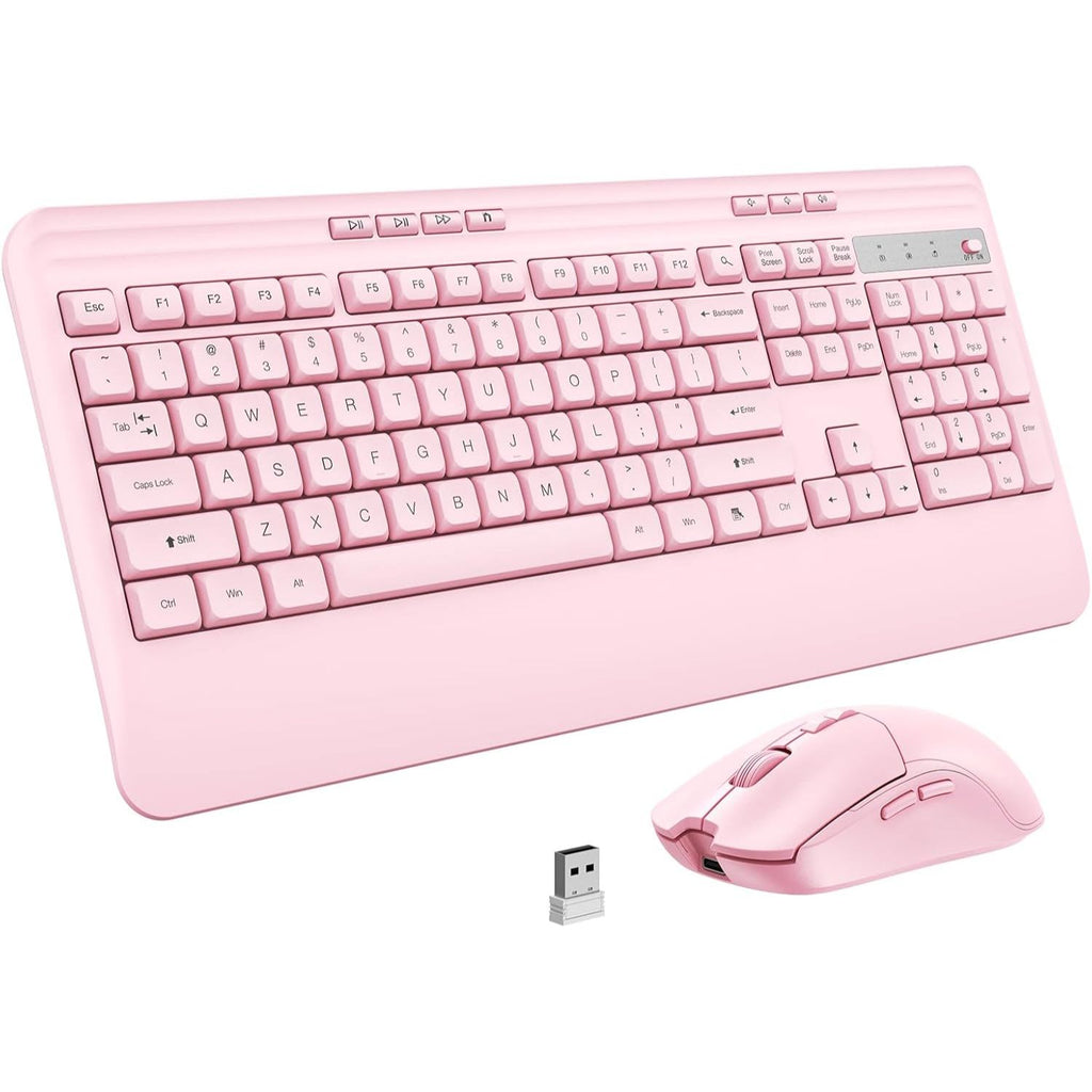Silent Wireless Keyboard and Mouse Combo