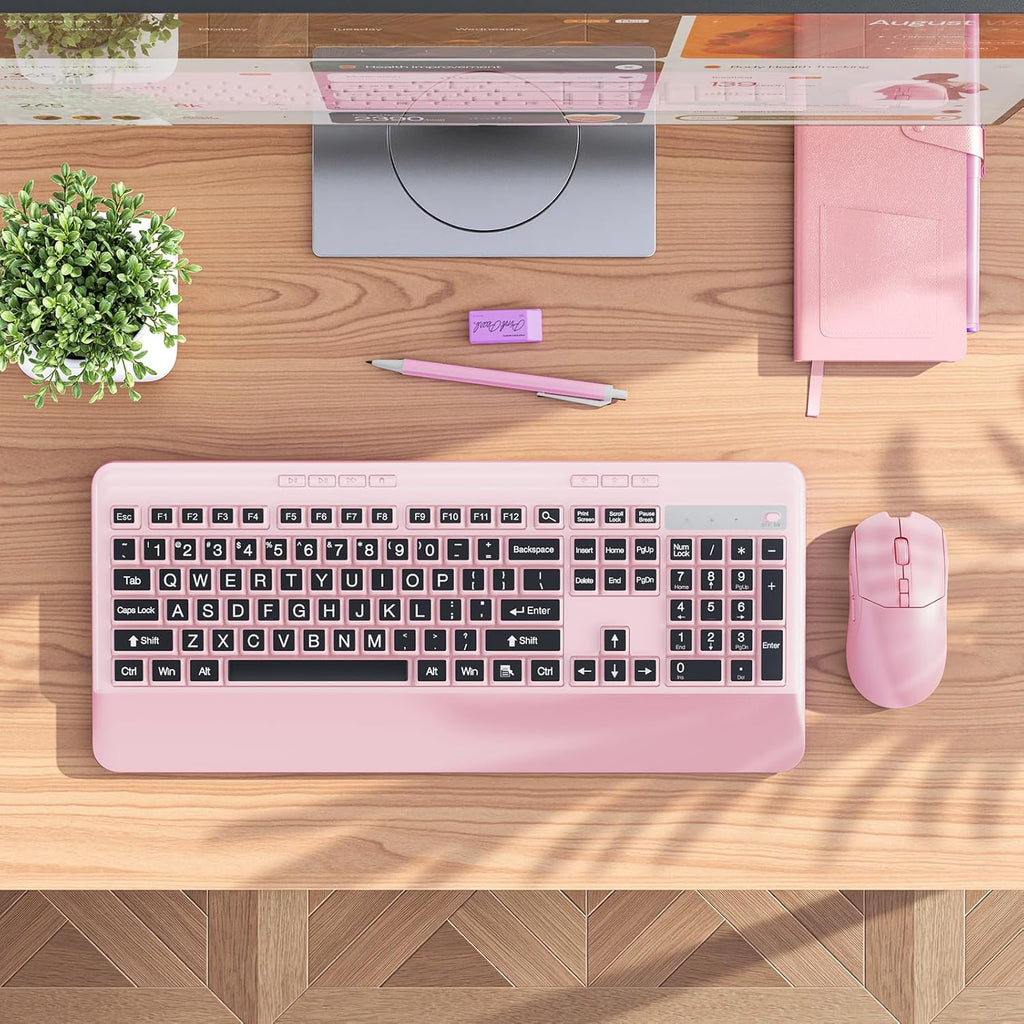 Silent Wireless Keyboard and Mouse Combo